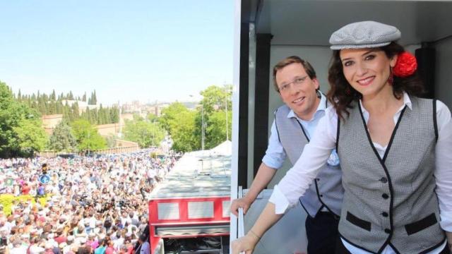 Ayuso y Almeida celebrando el San Isidro en el año 2020.