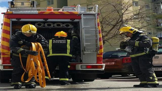 Efectivos de Bomberos de Málaga.