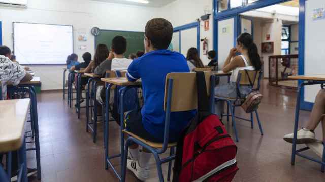 Alumnos de un colegio de Sevilla.