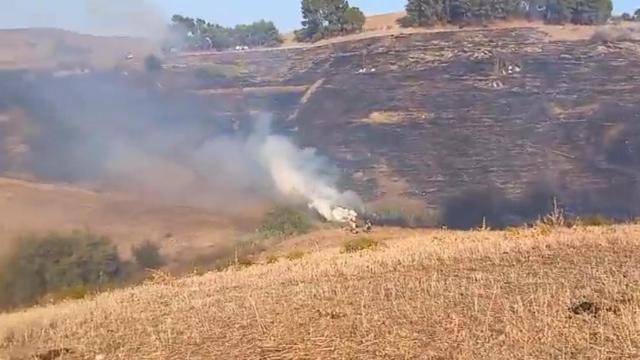 Incendio forestal en Pizarra.