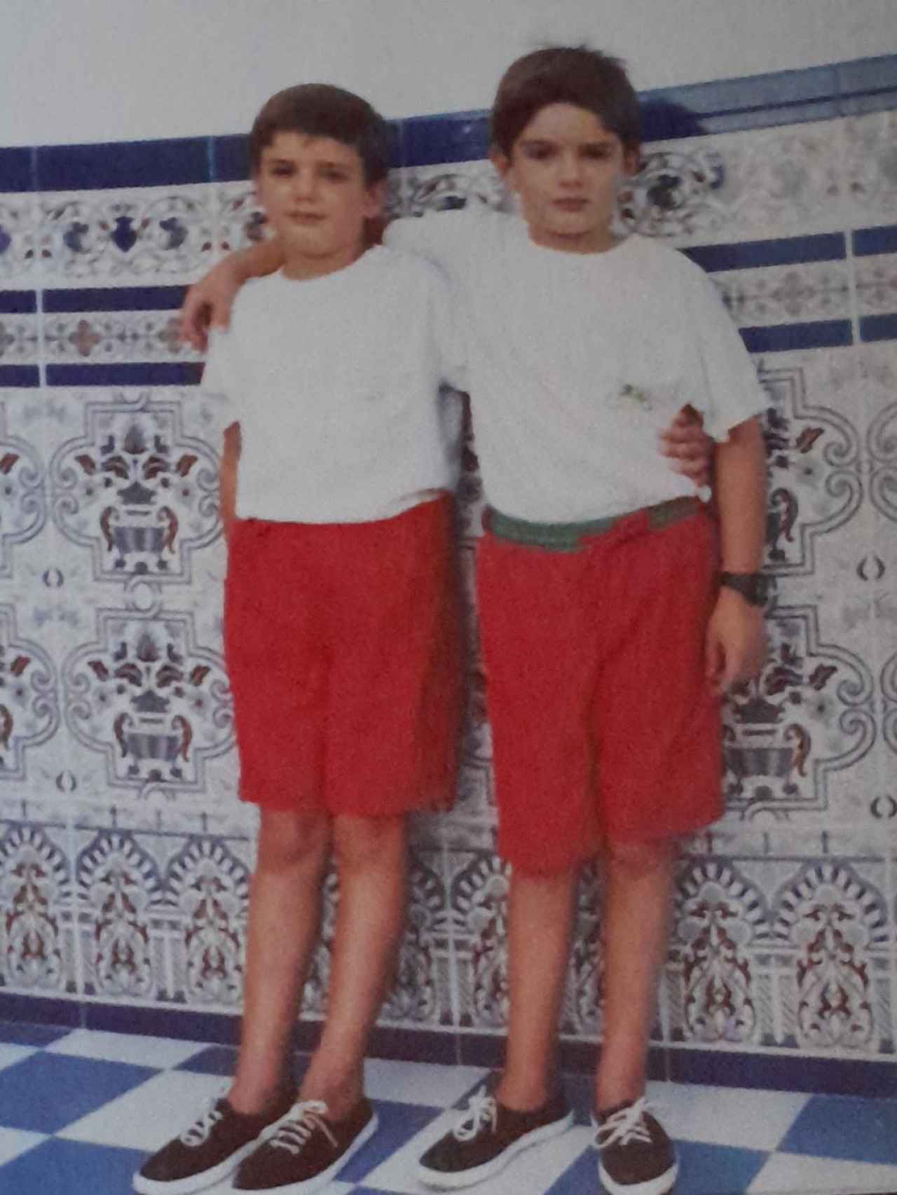 Manuel y Juan Chiachío, los gemelos de Jaén, cuando tenían 7 años.