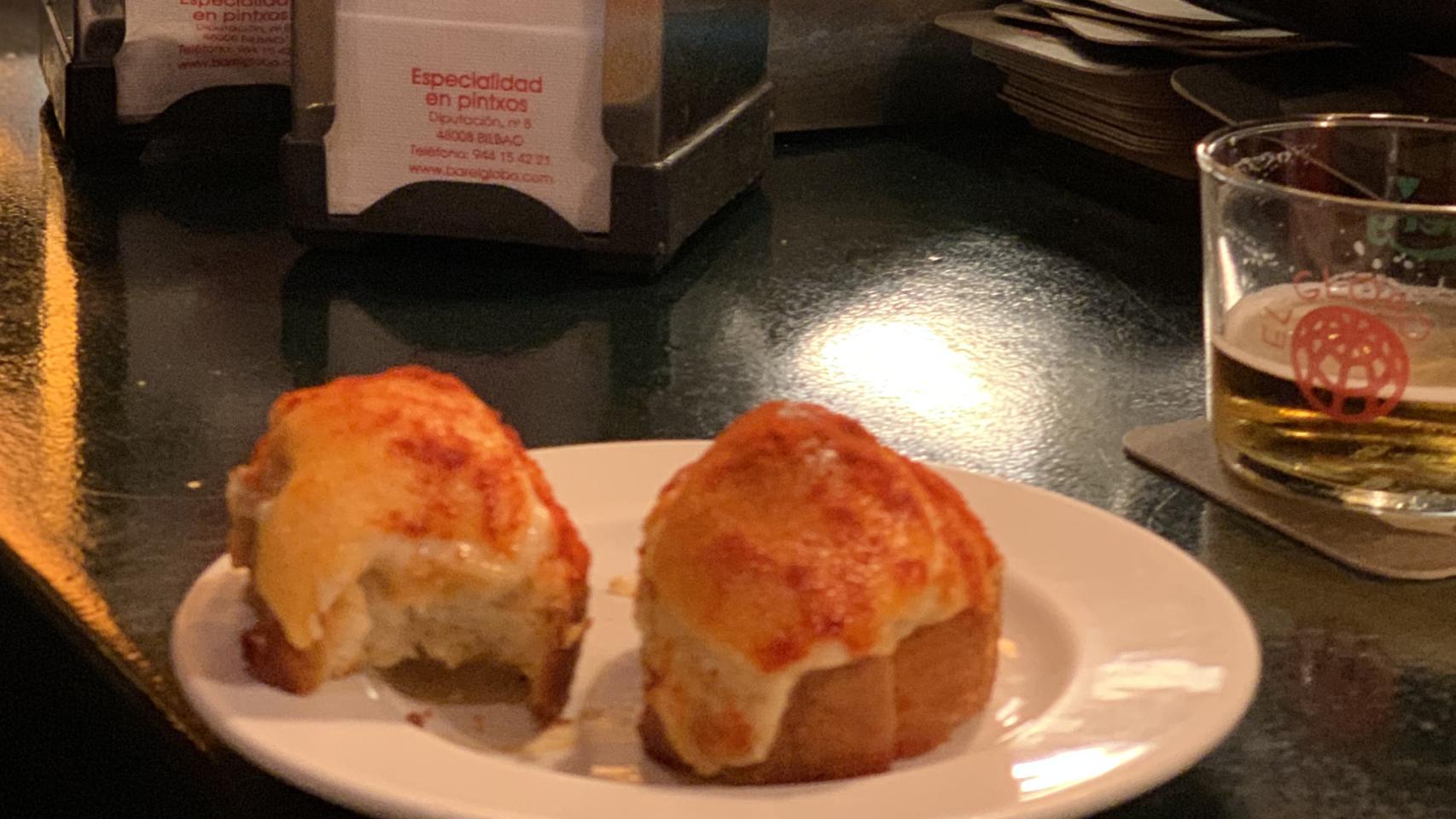 El pintxo de txangurro de El Globo