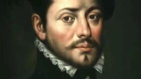 Retrato de Hernán Cortés.