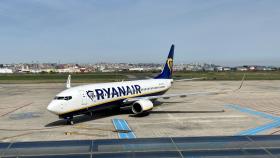 Imagen de un avión de Ryanair.