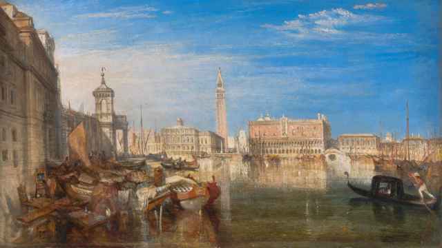 William Turner: Puente de los Suspiros, Palacio Ducal y Aduanas, 1833. Tate Britain