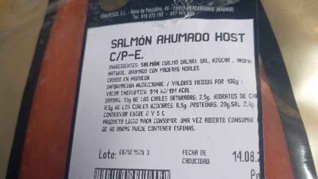 Consumo alerta de 'Listeria monocytogenes' en un lote de salmón ahumado envasado de la marca Joalpesca - AESAN