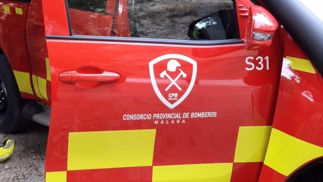 Camión del Consorcio Provincial de Bomberos de Málaga.