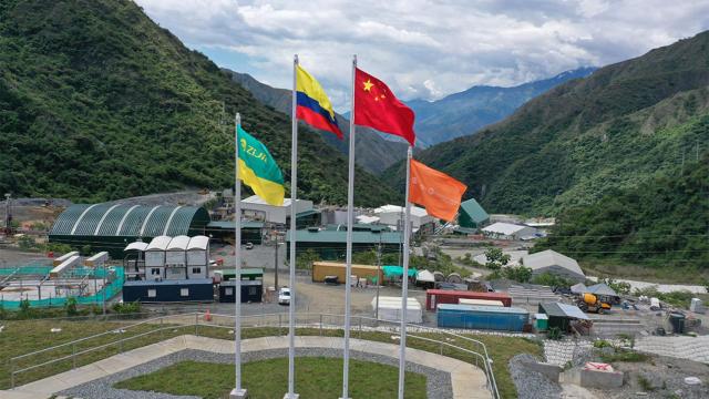 El complejo minero de oro de la empresa china Zijin en Buriticá, en el departamento colombiano de Antioquia.
