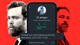 Información del grupo de WhatsApp '52 amigos', creado por Iván Espinosa de los Monteros el pasado 29 de julio y al que ha tenido acceso EL ESPAÑOL.