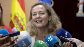 La vicepresidenta primera y ministra de Asuntos Económicos, Nadia Calviño, este sábado en Cádiz.