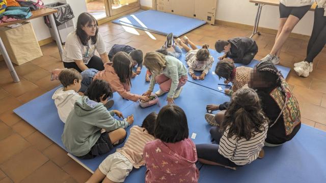 Imagen de un taller de 'Juguemos sin pantallas' de la Diputación de Segovia