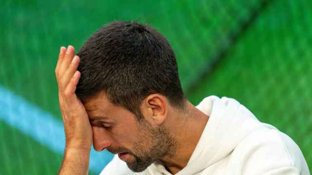 Novak Djokovic, en rueda de prensa tras perder la final de Wimbledon 2023