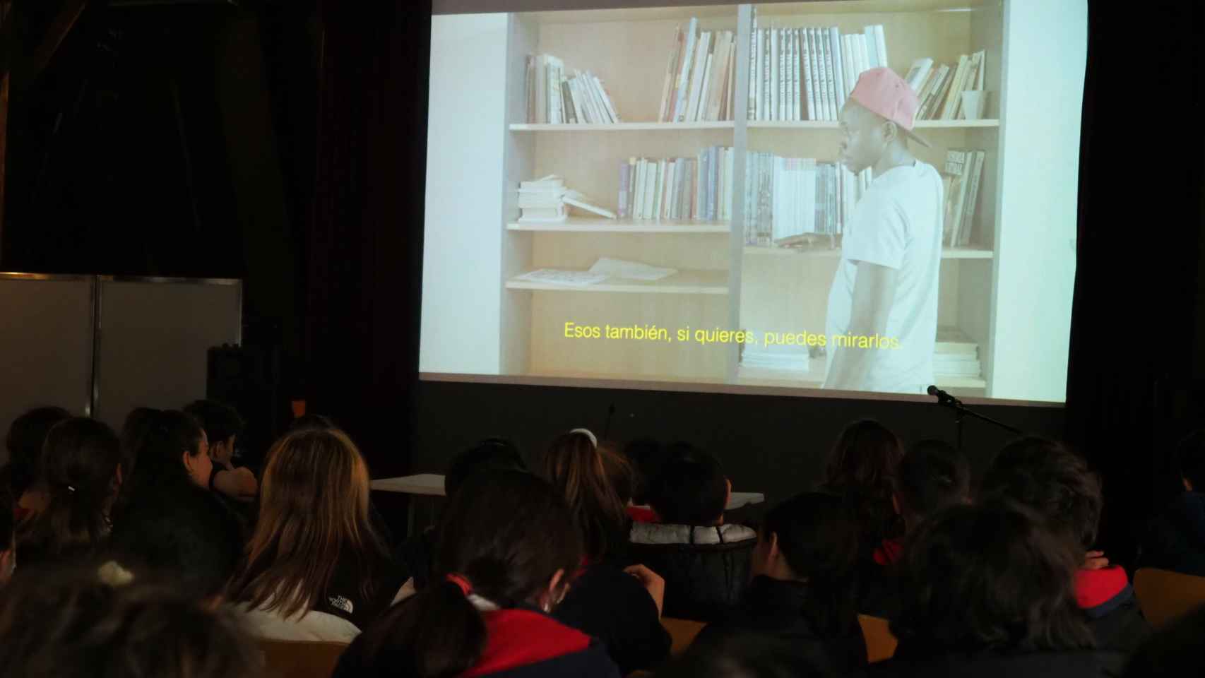 Material audiovisual de Filmpedia durante una clase.
