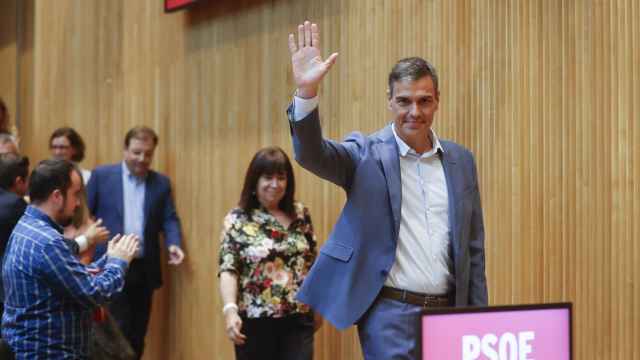 El presidente del Gobierno en funciones y líder del PSOE, Pedro Sánchez, este miércoles en el Congreso.