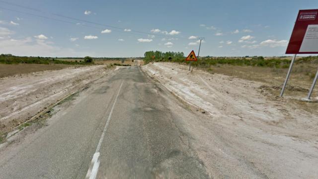 La carretera ZA-P-2218, donde se realizarán las obras