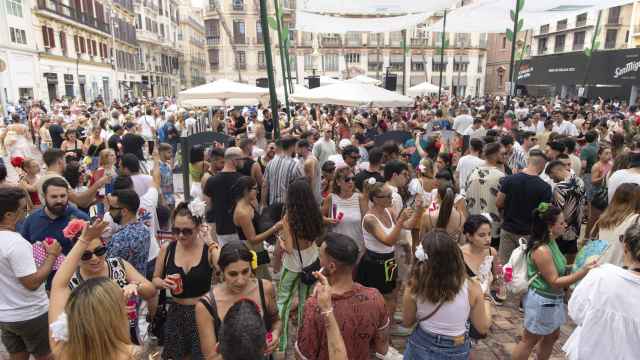 La Feria en el Centro de Málaga.