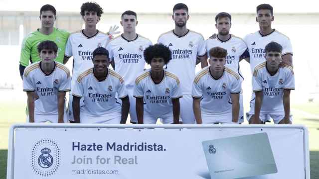 Once del Real Madrid Castilla durante la pretemporada