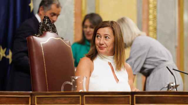 Francina Armengol, durante la sesión constitutiva del Congreso, este jueves.