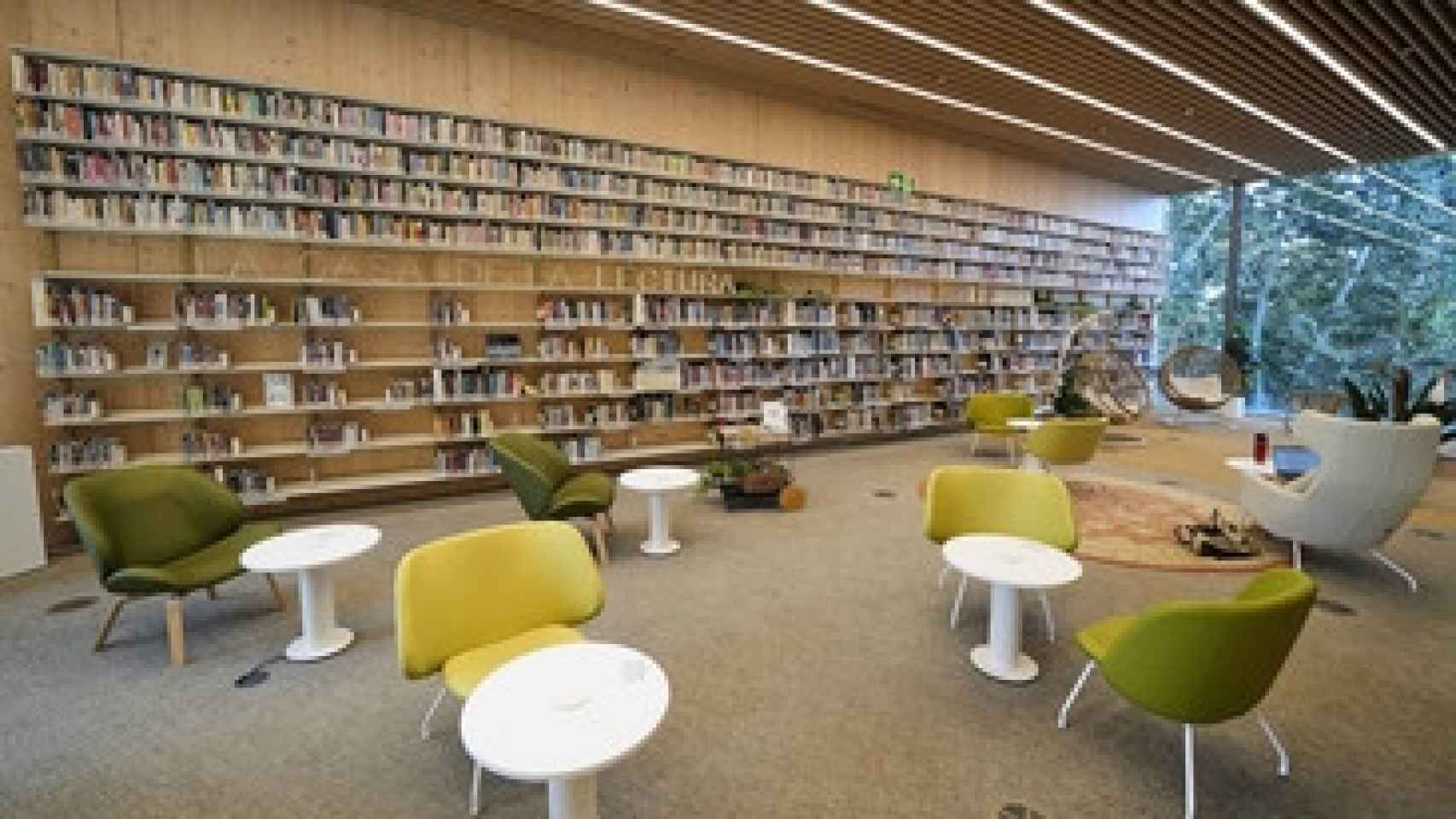 Interior de la Biblioteca García Márquez. Foto: Agencia EFE