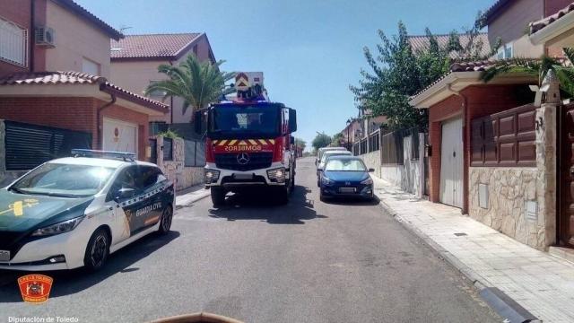 Incendio en Seseña Nuevo (Toledo). Foto: Consorcio Provincial de Extinción de Incendios y Salvamentos de Toledo.