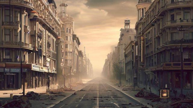 La Gran Vía de Madrid en versión postapocalíptca.