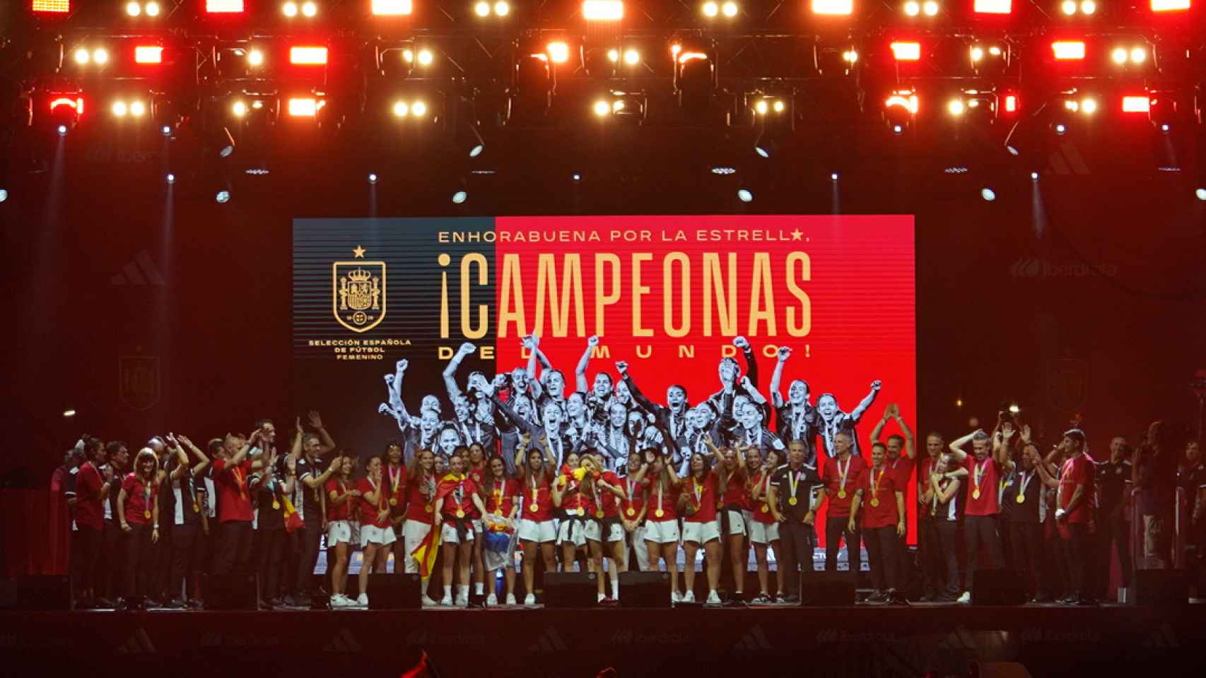 Las mejores imágenes de la celebración de la selección española tras ganar el Mundial femenino