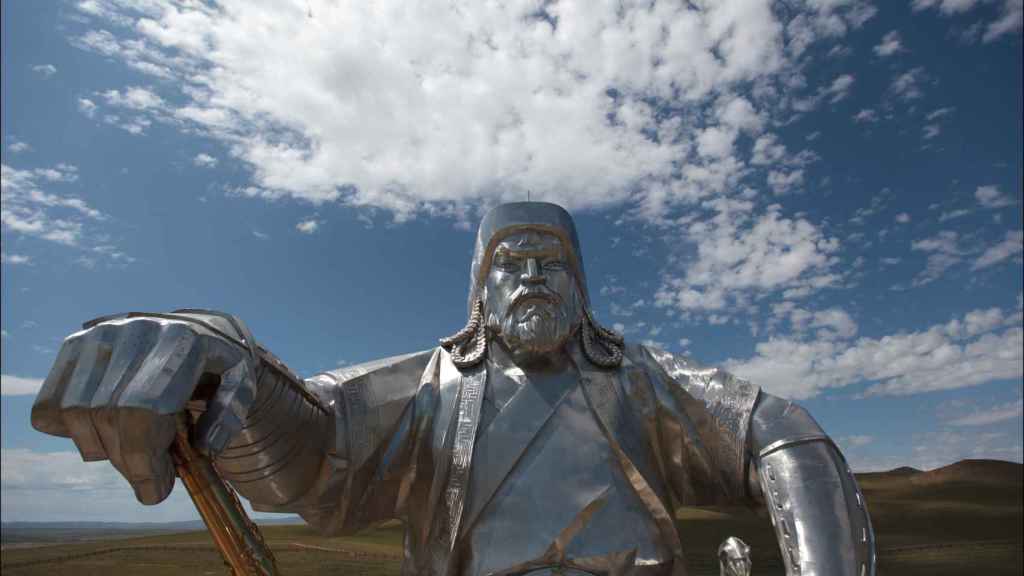 Estatua de Gengis Khan en Mongolia.