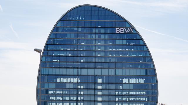 Fachada de BBVA en Madrid.