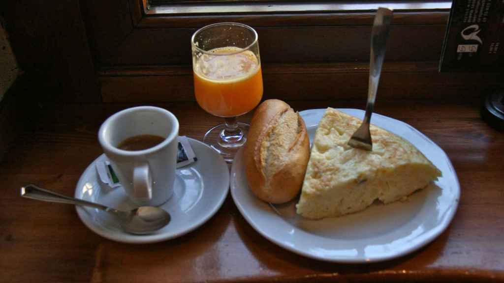 Desayuno en España.