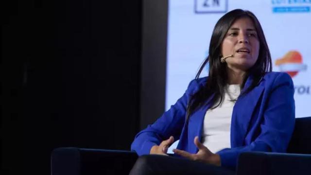 Amanda Gutiérrez, durante un desayuno informativo de Europa Press, en 2022.
