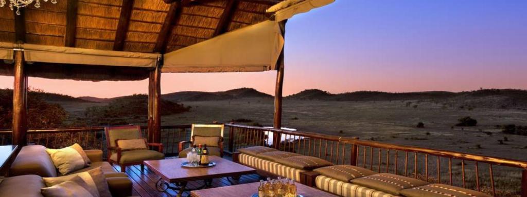 El campamento de Tshukudue,  el Parque Nacional de Pilanesberg.