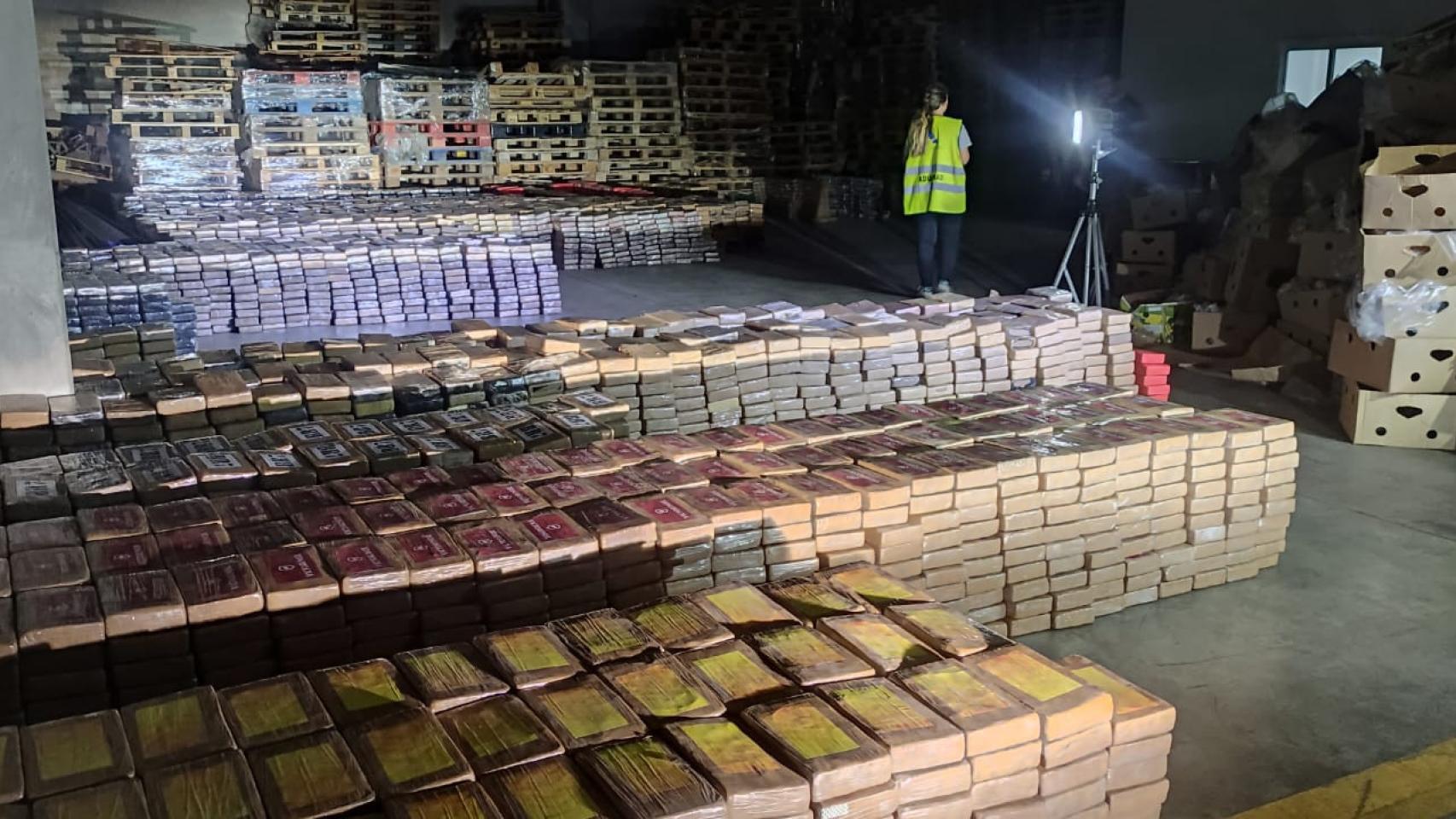 Imagen del alijo intervenido.