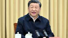 Xi Jinping en su comparecencia en Xinjiang