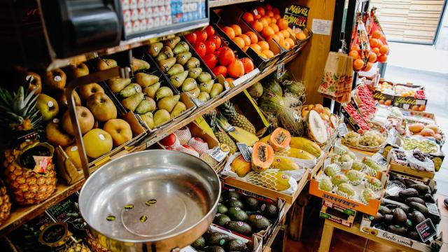 Frutería en España.