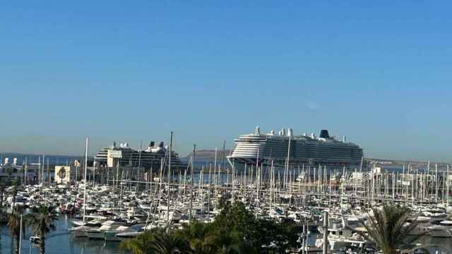 Dos cruceros coinciden en agosto en Alicante.