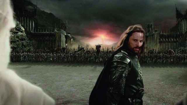 Viggo Mortensen interpreta a Aragorn en 'El Retorno del Rey' (Peter Jackson, 2003)