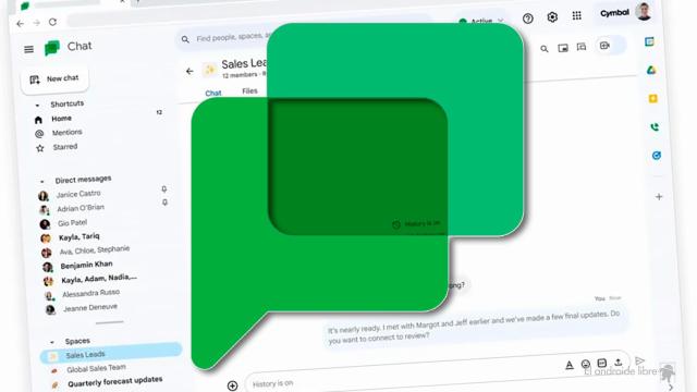 Google Chat se renueva totalmente con la IA de Workspace