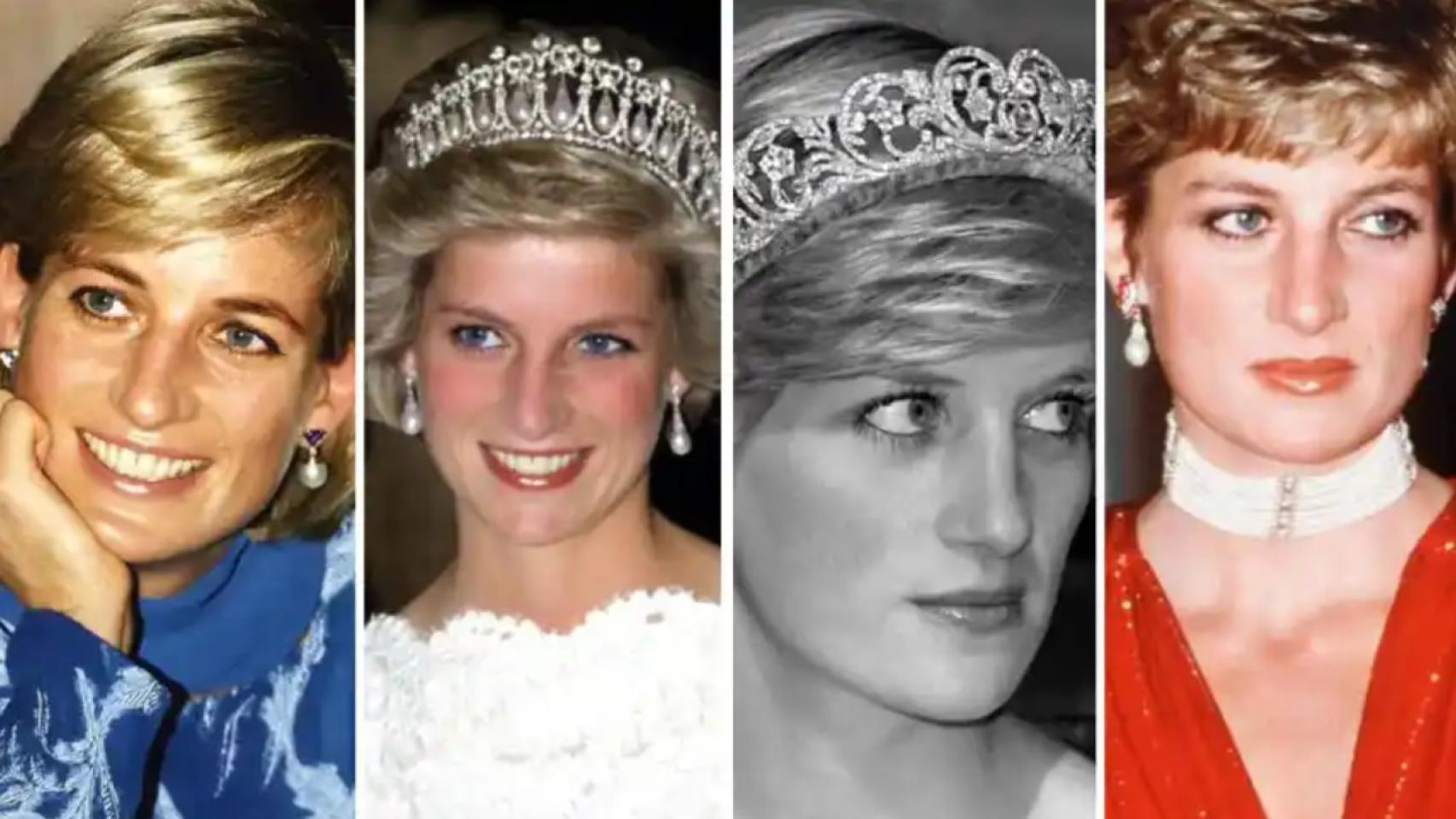 Distintas expresiones de la princesa a lo largo de su vida.