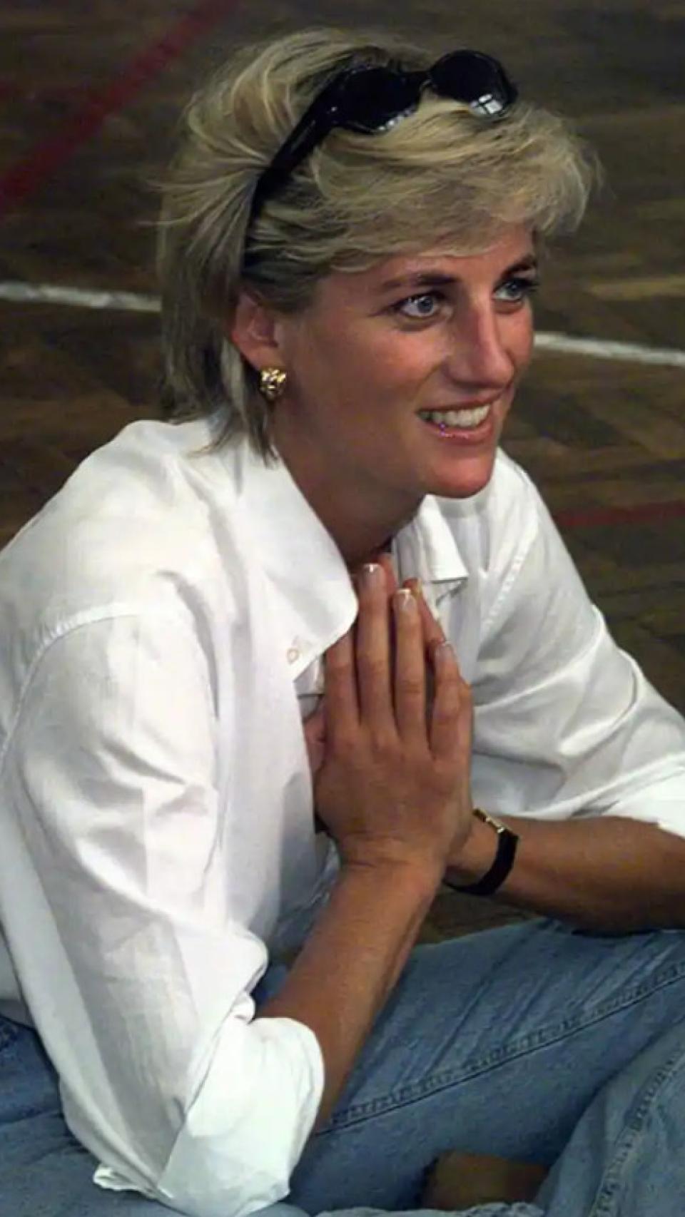 Imagen de Lady Di en un acto público.