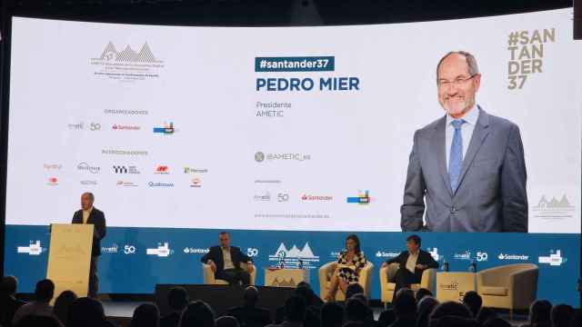 Pedro Mier, presidente de Ametic, en la inauguración del 37 Encuentro de la Economía Digital y las Telecomunicaciones.