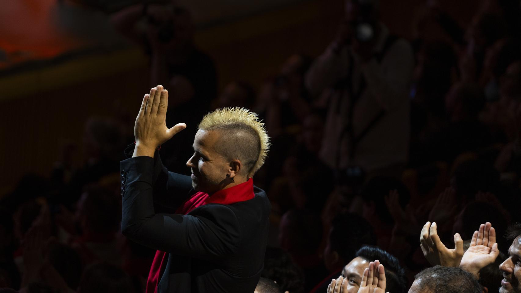 El chef de DiverXO durante la gala 'The World's 50 Best Restaurants' en el Palau de Les Arts de Valencia, a junio de 2023.