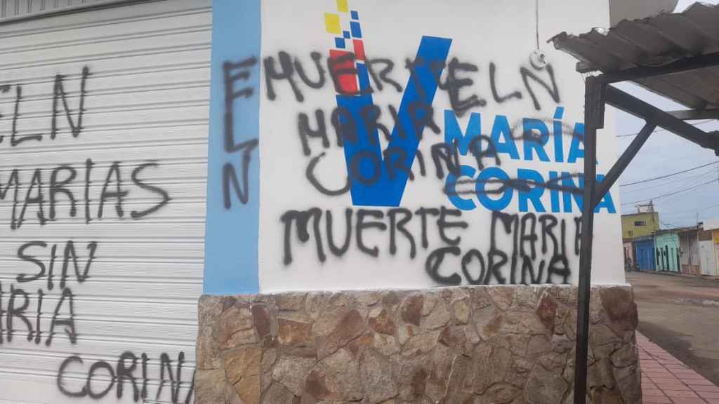 La sede de en Táchira del partido de María Corina Machado, Vente, el pasado 22 de julio.