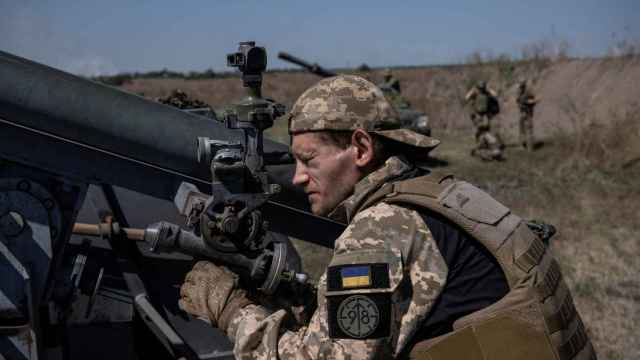 Un soldado ucraniano de la Brigada 108 en el frente de Zaporiyia.