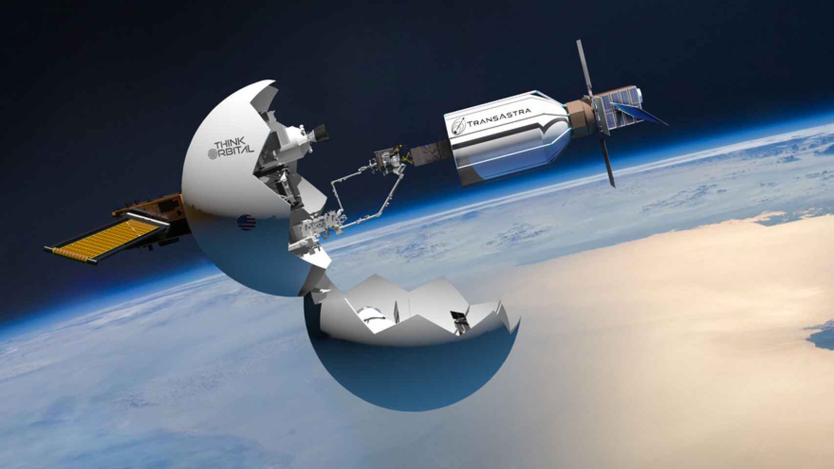 Sonda TransAstra pozostawia śmieci kosmiczne na platformie ThinkOrbital
