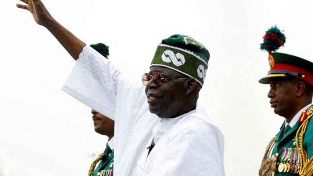 El presidente de Nigeria Bola Tinubu en una comparecencia en Abuja