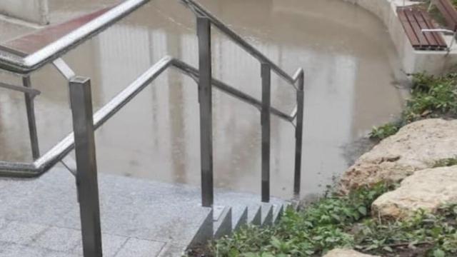 Inundaciones en el nuevo paso de Labradores tras la DANA.