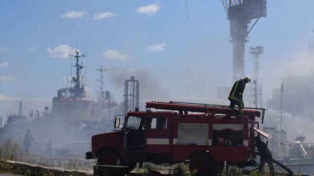 El puerto de Odesa, atacado.