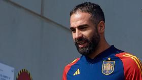 Dani Carvajal, en la concentración de la Selección