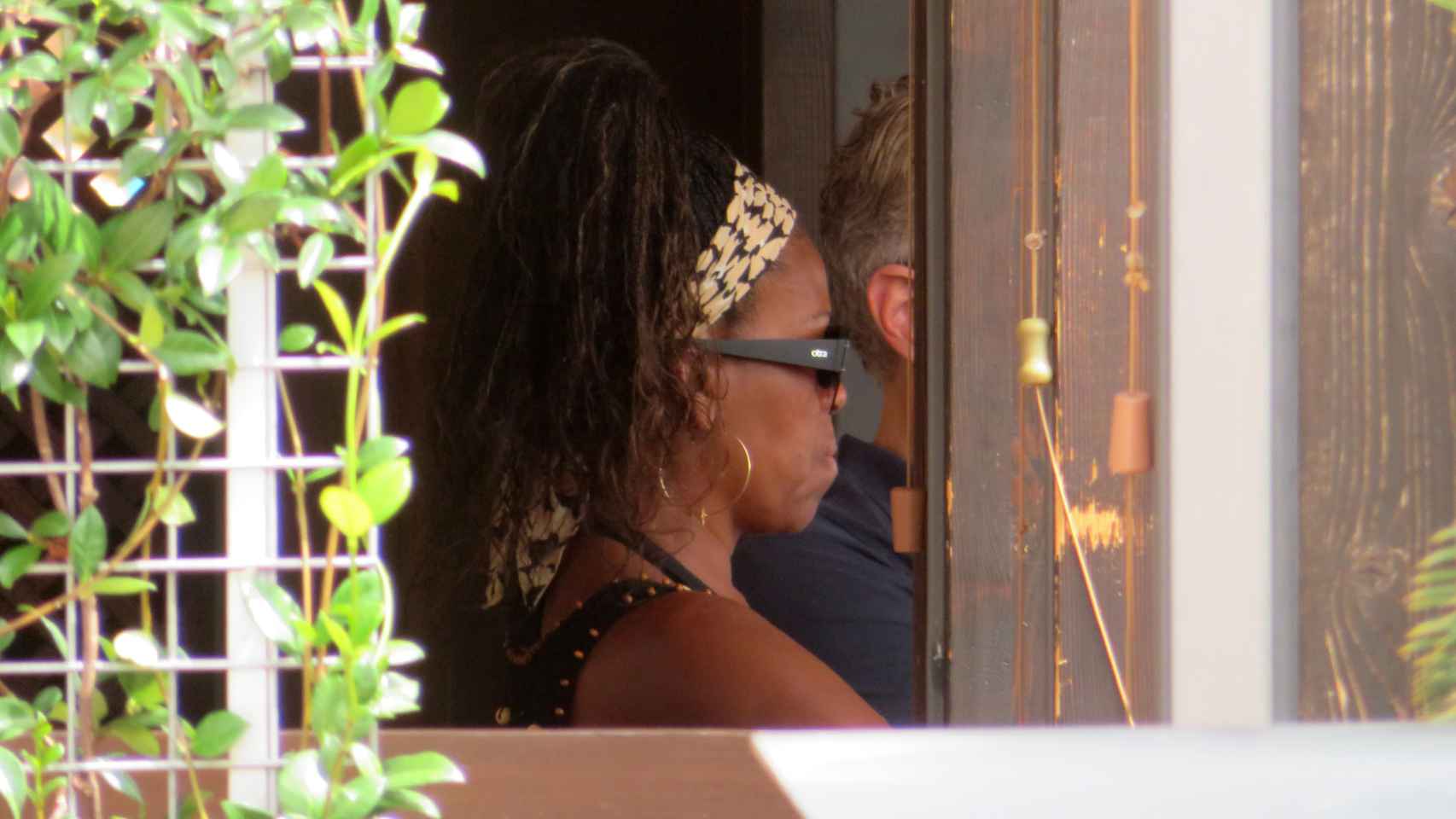 Michelle Obama en el restaurante de Mallorca.