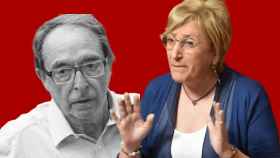 Ángel Franco y Ana Barceló, líder histórico del PSOE de Alicante y la portavoz municipal.